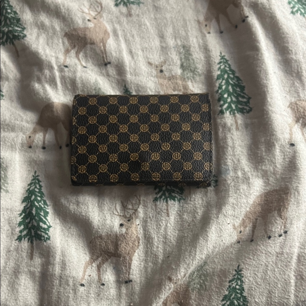 Gucci Black and Brown Patterned Wallet